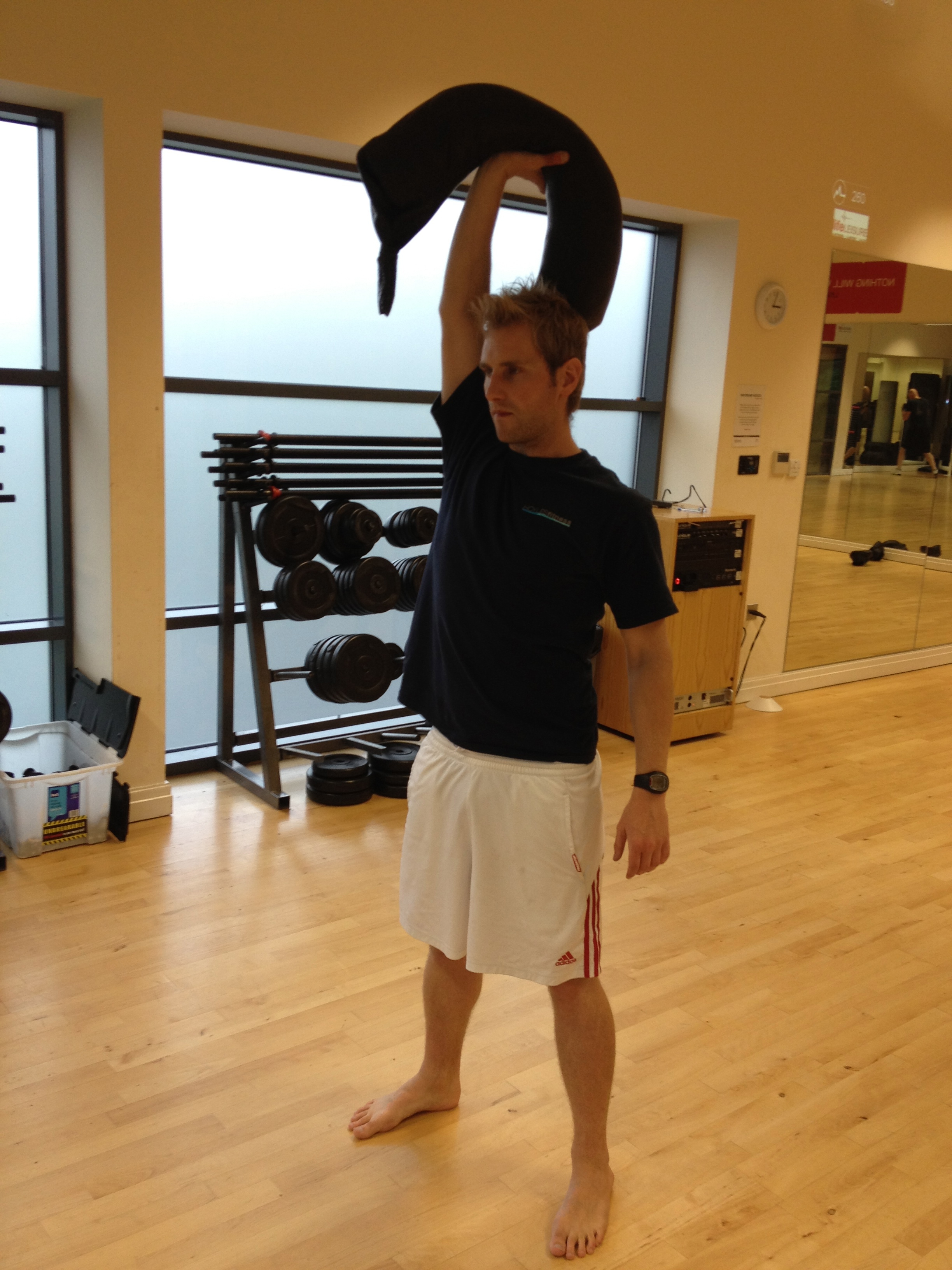 Personal Training Stockport, Single Arm Training, Sandbag, Time Efficient Training